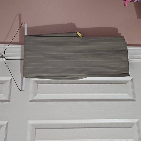 Tan Pin Striped Pantsuit - Picture 3 of 3